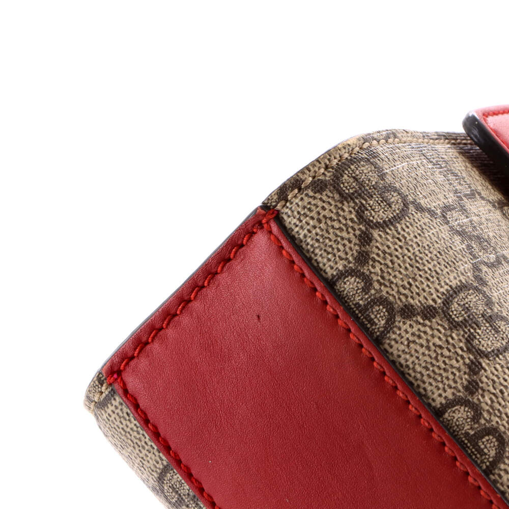 Gucci Padlock Shoulder Bag Gg Coated #237160G79B - Picture 7 of 8